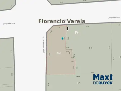25 de Mayo esquina Jorge Newbery, a 1 cuadra de Avenida San Martín