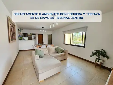 VENTA DEPARTAMENTO 3 AMBIENTES C PATIO Y COCHERA