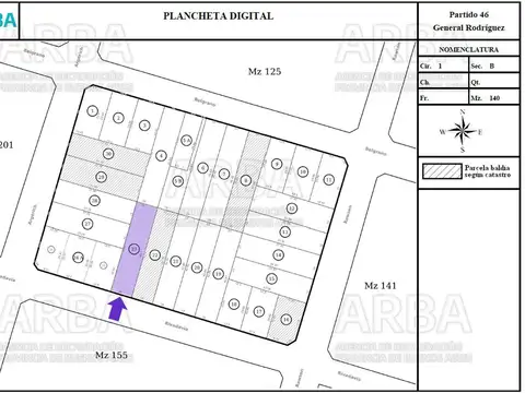 LOTE CENTRICO EN VENTA EN GRAL RODRIGUEZ