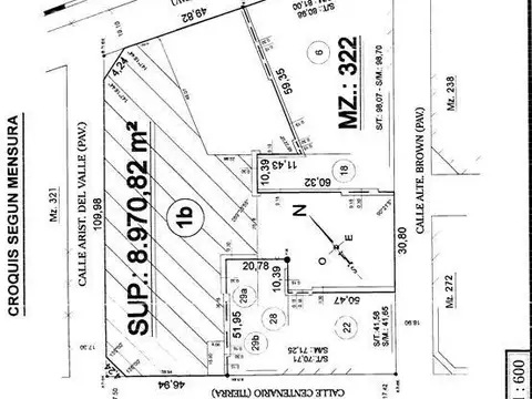 Avenida Rivadavia y Aristobulo del Valle San Antonio de Padua
