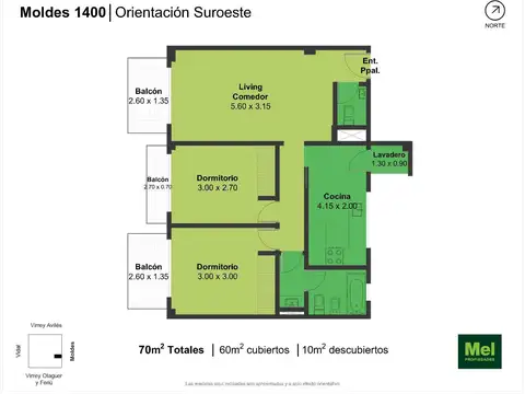 Moldes 1424 , Piso 5