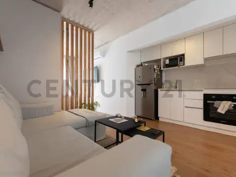 Venta departamento monoambiente divisible con balcón y terraza con parrilla
