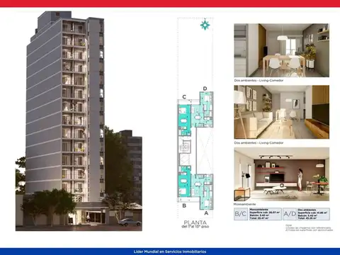 Departamento en Venta de 1 dormitorio