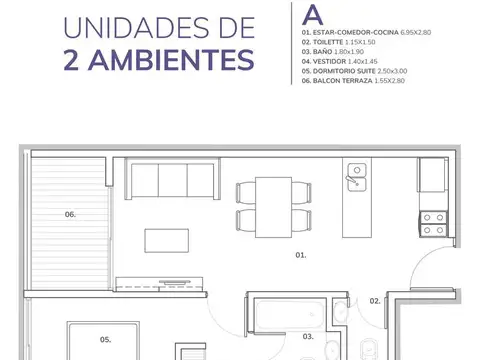 Departamento en Venta en Villa Crespo, USD 117.500