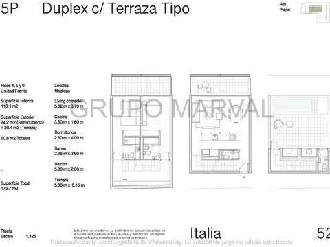 Departamento en Venta de 3 ambientes