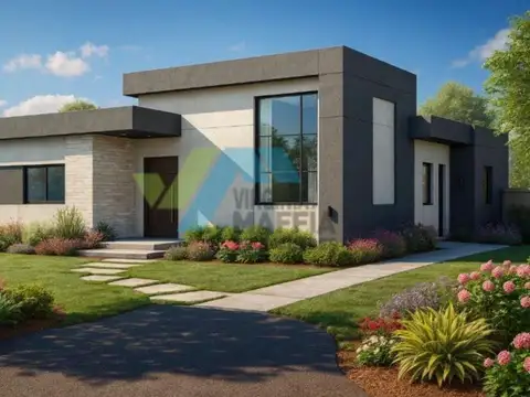 Casa moderna en una planta con pileta - Pilar del Este