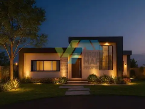 Casa moderna en una planta con pileta - Pilar del Este