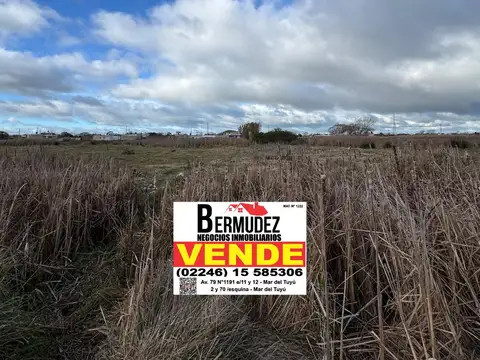 venta lote en mar del tuyu calle 83 entre13 bis y 14