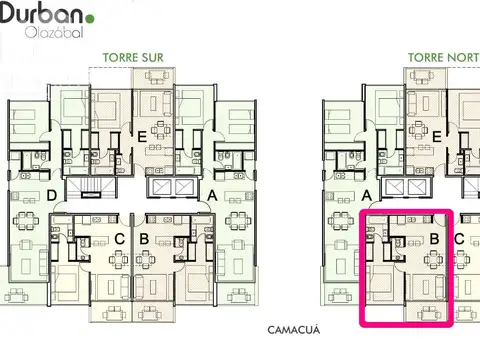 Departamento 2 ambientes con 1 baño