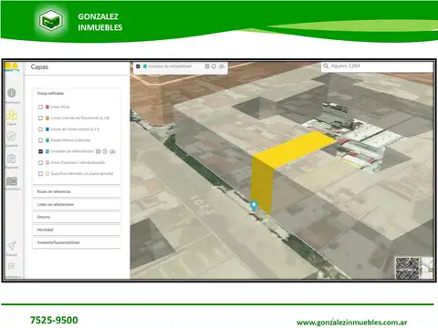 VENTA DE TERRENO de 8,64m x 44,50m zonificación USAB 2 para 848 m2 Vendibles