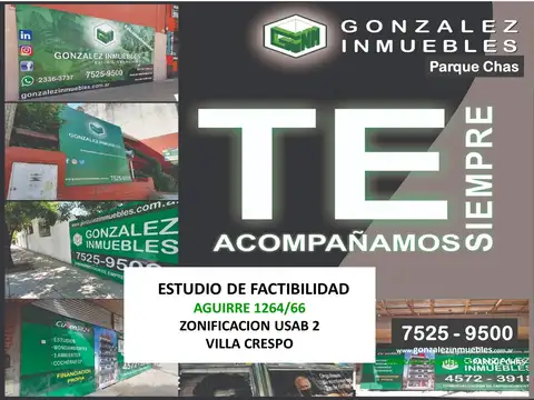VENTA DE TERRENO de 8,64m x 44,50m zonificación USAB 2 para 848 m2 Vendibles