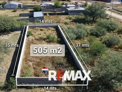 Se vende terreno con cerramiento perimetral 505m2