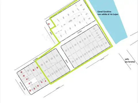 importante fraccion de 52800m2, 44 lotes de 1200m2 en Benavidez