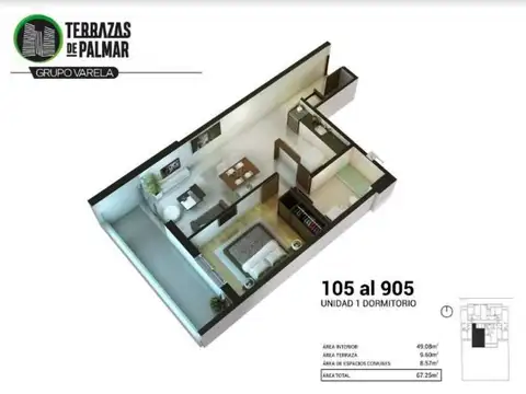 Departamento en Venta al Oeste