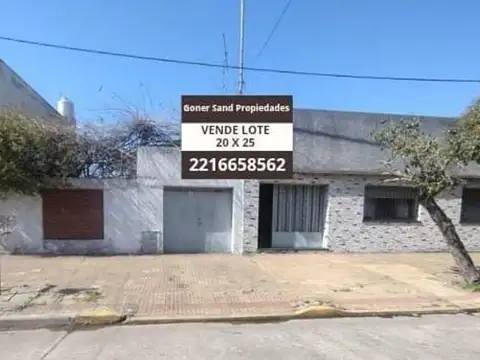 CASA SOBRE LOTE DE 20X25