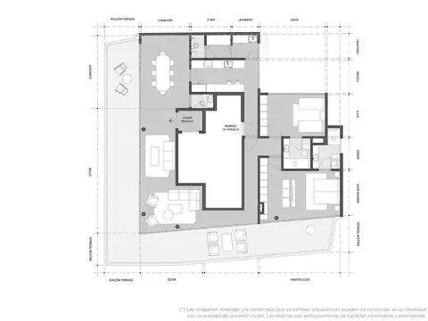 Piso de 3 ambientes con dependencia en venta en Palermo Chico