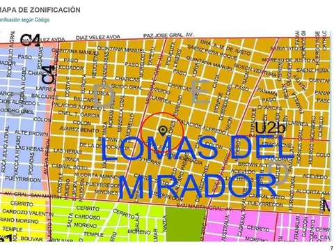 TERRENO 8,66 X 42,40 -LOMAS DEL MIRADOR Colón 2700
