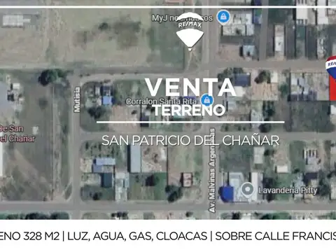 VENTA TERRENO EN SAN PATRICIO DEL CHAÑAR