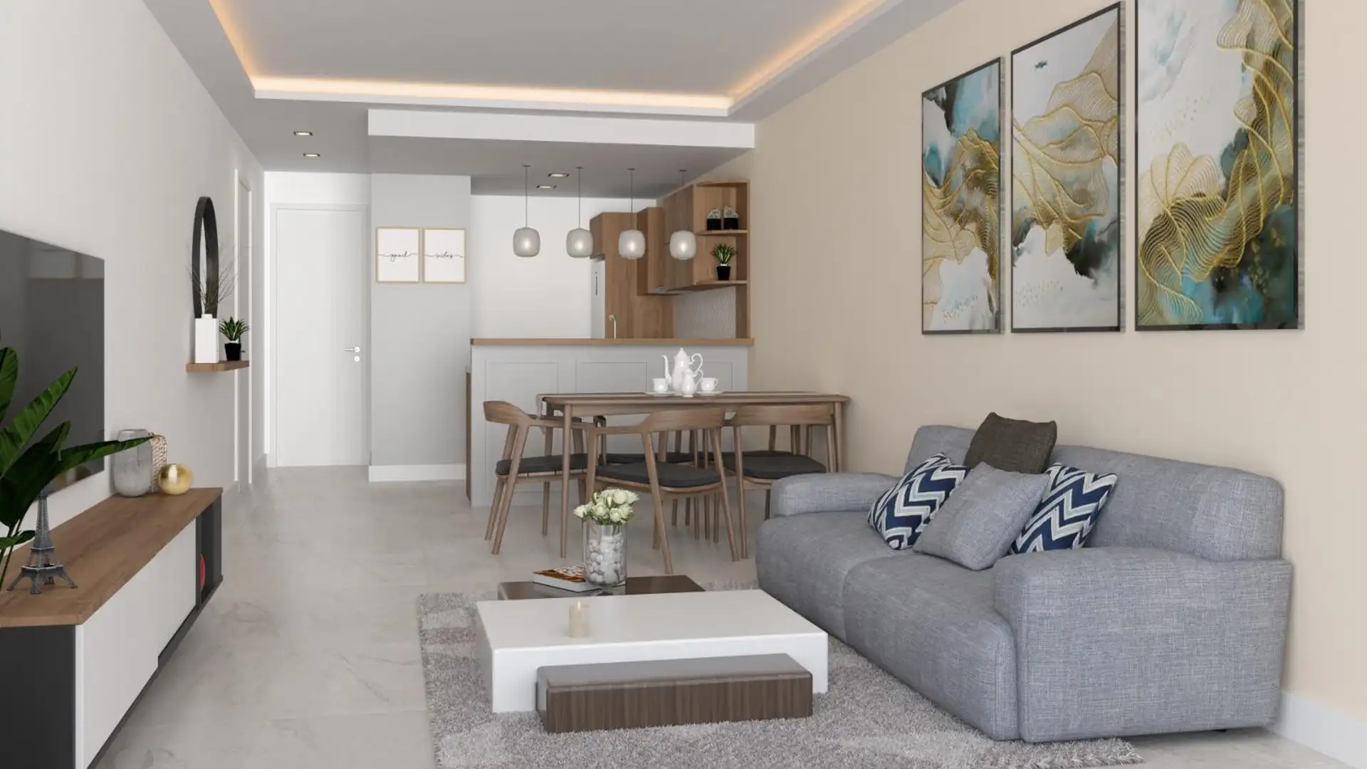 Depto 3 amb, 100m² con balcón y parrilla — Zona Guemes