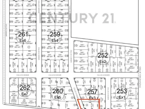 Terreno en Venta de 834,0 m2
