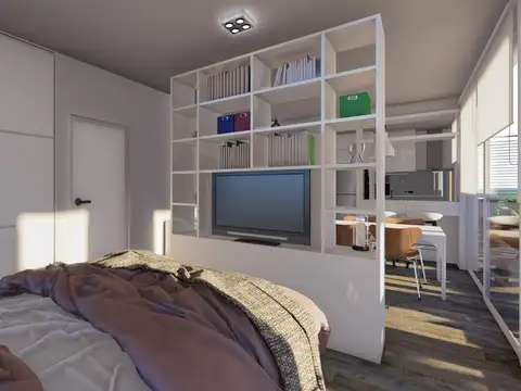 Departamento Monoambiente con 1 baño