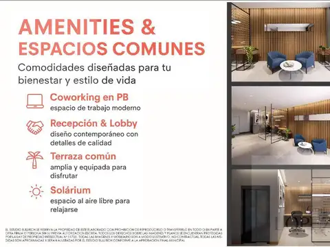 Departamento Monoambiente con 1 baño