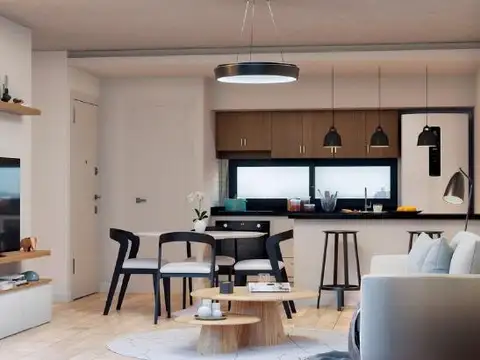 Departamento 2 ambientes con 2 baños