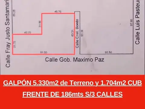 Galpón en Venta en Moron, Partido de Morón