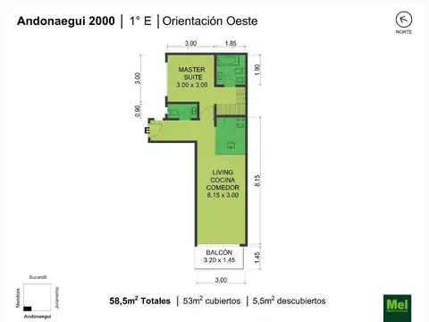 Andonaegui 2000, Piso 1