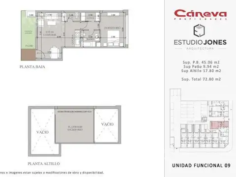 Departamento en planta Baja con patio