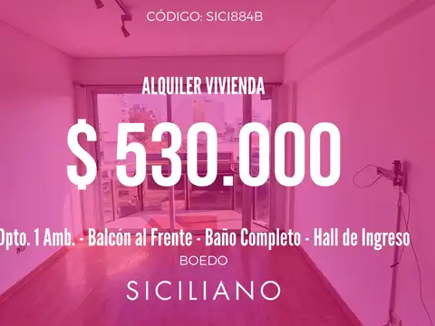 Departamento en Boedo