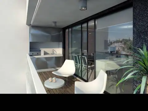 Departamento 2 ambientes con 2 baños