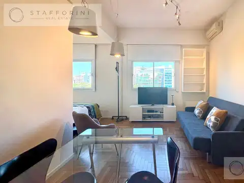 Alquiler monoambiente luminoso al frente, corto o largo plazo- RETIRO.