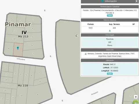 Terreno en Venta en Ostende, USD 38.000