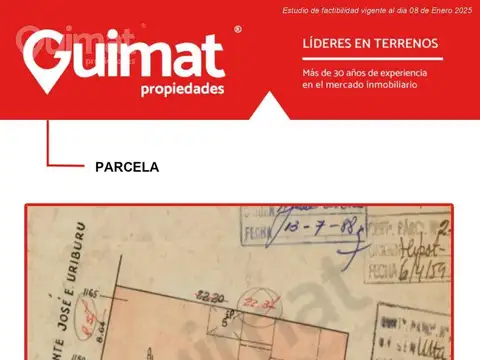 Terreno en Venta en Recoleta, USD 1.150.000