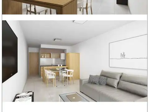 Departamento 2 ambientes con 1 baño