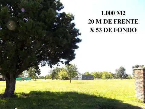 Terreno en Venta 20  mts Frente