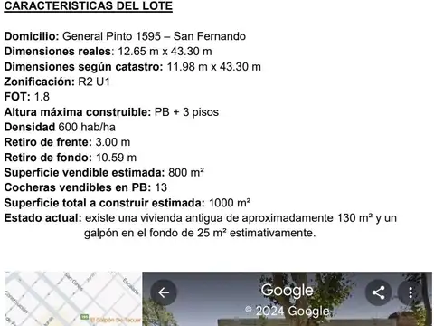 Terreno Lote  en Venta en San Fernando, G.B.A. Zona Norte, Argentina