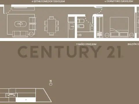 Departamento en Venta de 2 ambientes