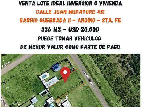 Terreno en Venta de 336,0 m2