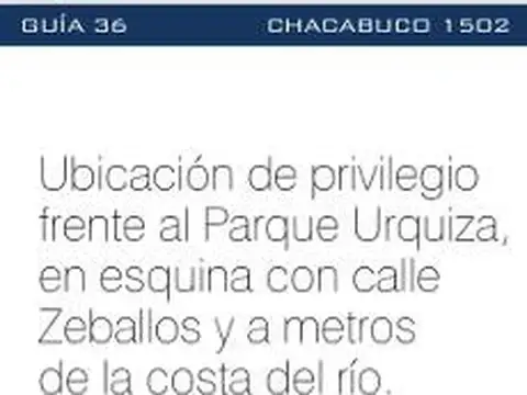 Departamento en  Chacabuco 1502