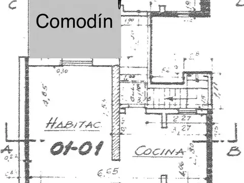 Departamento- de pasillo- planta alta-un dormitorio- más comodín- Echesortu -San Nicolás al 1200