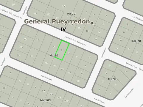 663 e/ Peumayen y Las Retamas