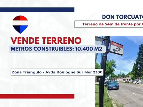 Vende terreno 4157 m2 TIGRE 10.400 m2 CONSTRUIBLES