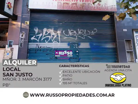 Alquiler local 200m² San Justo