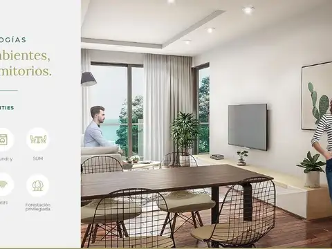 Departamento en Venta de 2 ambientes
