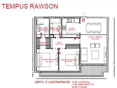 Departamento en Venta en Martínez Vías / Santa Fe, USD 349.000
