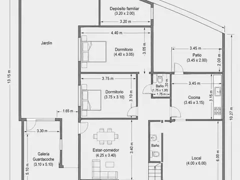 Casa en Venta de 2 dormitorios