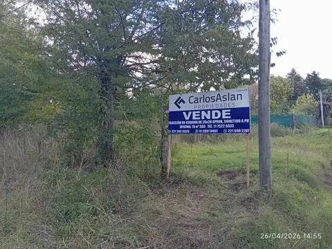 Esquina de 739 m2 Excelente acceso, sobre asfalto