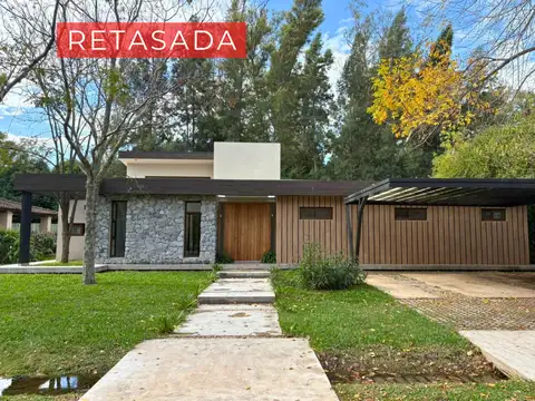 ¡ RETASADA ! Casa en Barrio Privado La Codorniz, sobre Av. San Martín - Ruta 4